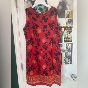 Beautiful red flowery Sag Harbor dress